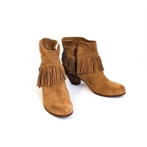 Gianni Bini FAY Fringe Ankle HEELED Boots